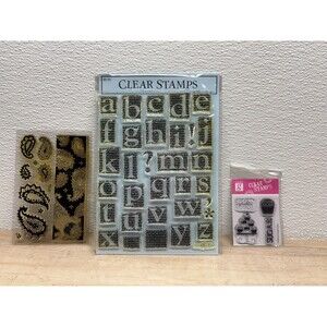 Set Of 3 Clear Stamps Mixed Brands